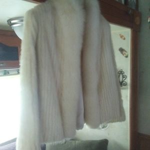 Vintage white mink jacket